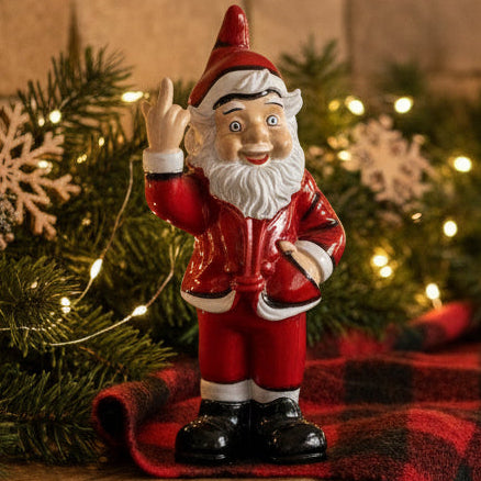 Cheeky Santa Gnome 35cm SCULPTURE/ORNAMENT & ANIMAL at World Of Decor NZ