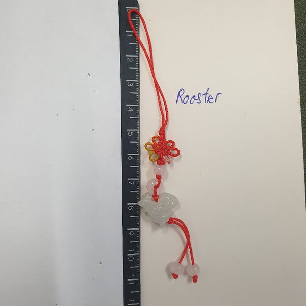 Chinese Zodiac Animal Stone/Jade Charm - Rooster FENG SHUI PRODUCTS at World Of Decor NZ