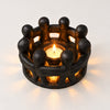 Circle of 8 Friends Candle Holder-Matt Black Candle,Tealight & Incense Holders at World Of Decor NZ