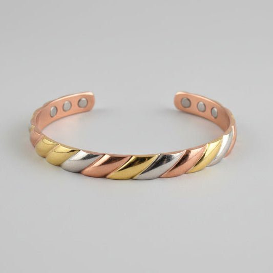 Copper Bracelet - Gold/Silver/Copper Ribon Copper Bracelet at World Of Decor NZ