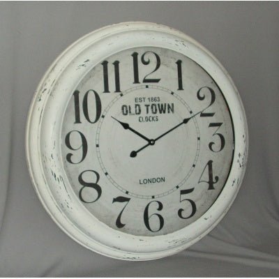 Cream Old Town Clock 62cm CLOCK at World Of Decor NZ