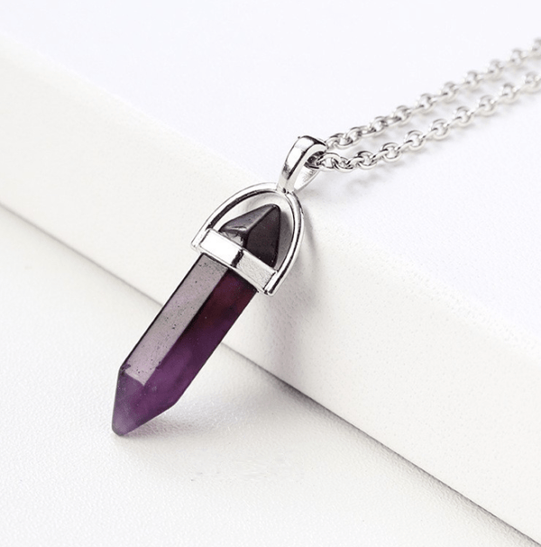 Crystal Pendant - Amethyst Crystal, Chakra Stone Bracelet, Necklace at World Of Decor NZ