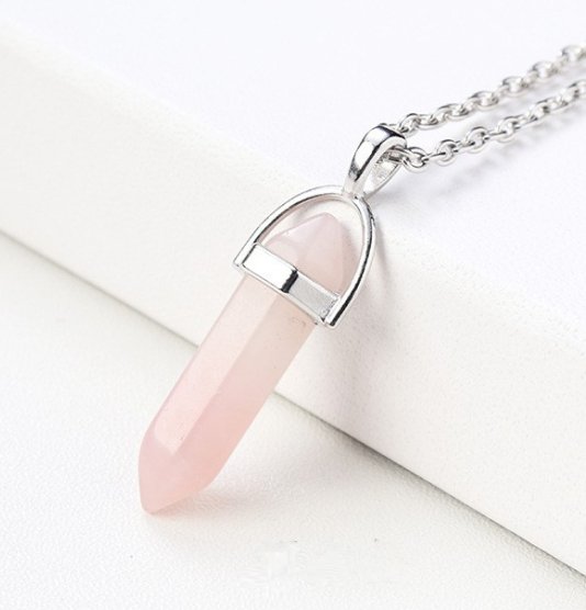 Crystal Pendant - Rose Quartz at World Of Decor NZ