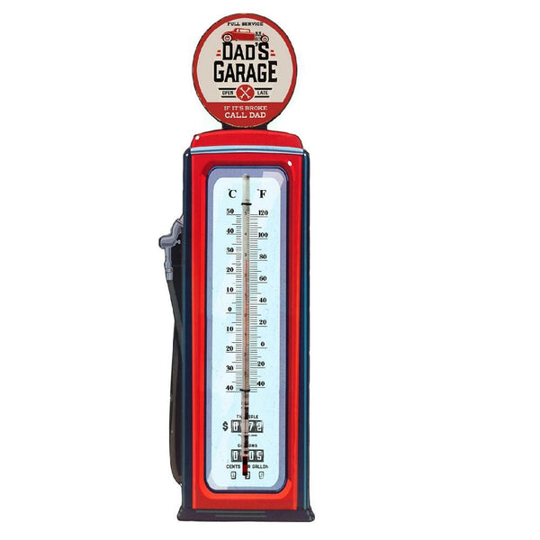 Dad's Garage Iron Wall Thermometer MEN CAVE at World Of Decor NZ