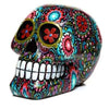 Day of the Dead Floral Print Skull Ornament Collectibles/Novelties/Wheels at World Of Decor NZ