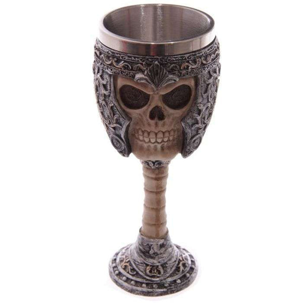 Decorative Skull Warrior Goblet Collectibles/Novelties/Wheels at World Of Decor NZ