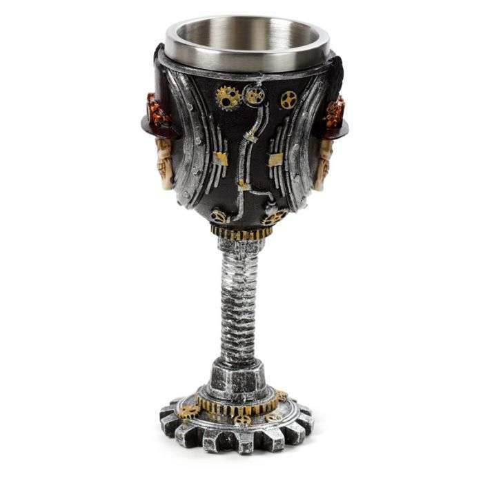 Decorative Steampunk Skull Goblet Collectibles/Novelties/Wheels at World Of Decor NZ