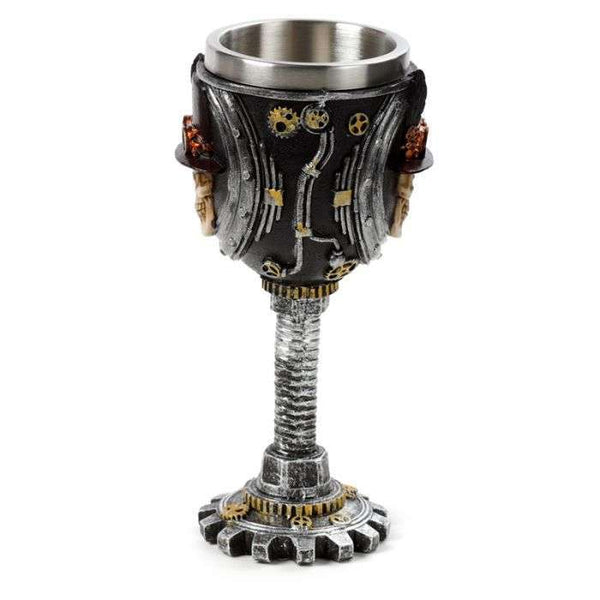 Decorative Steampunk Skull Goblet Collectibles/Novelties/Wheels at World Of Decor NZ