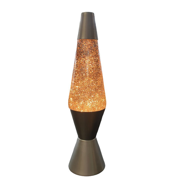 Diamond Glitter Lava Lamp - Silver Orange LAVA LAMP at World Of Decor NZ