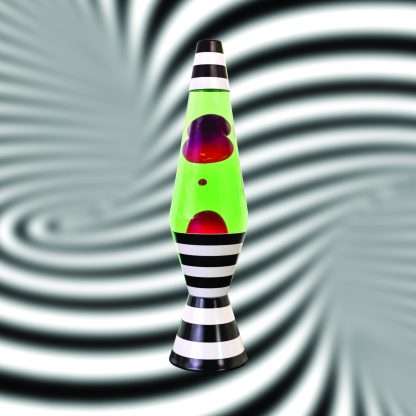 Diamond Motion Lava Lamp-Black & White Stripes LAVA LAMP at World Of Decor NZ