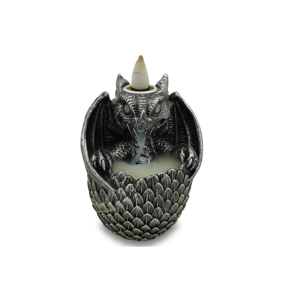 Dragon and Egg Black Backflow Burner LED INCENSE at World Of Decor NZ