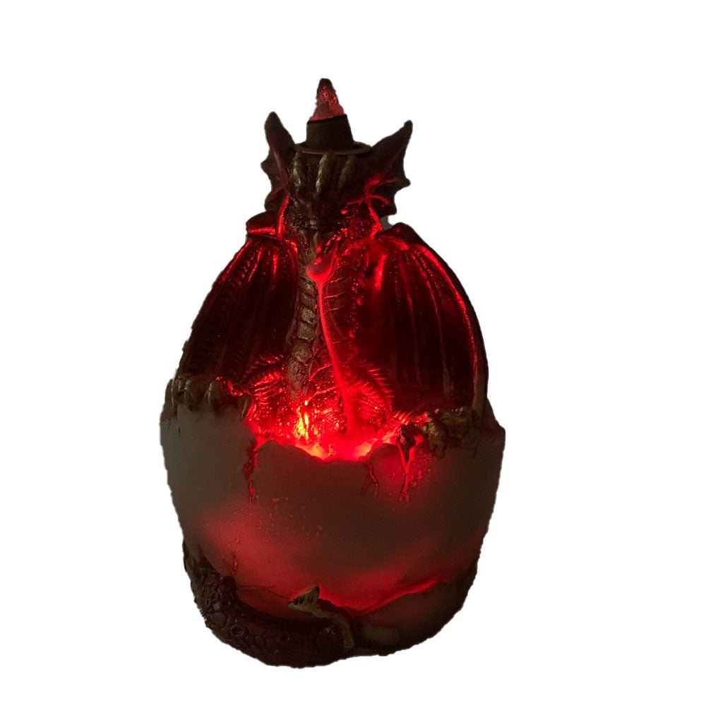 Dragon and Egg Black Backflow Burner LED INCENSE at World Of Decor NZ