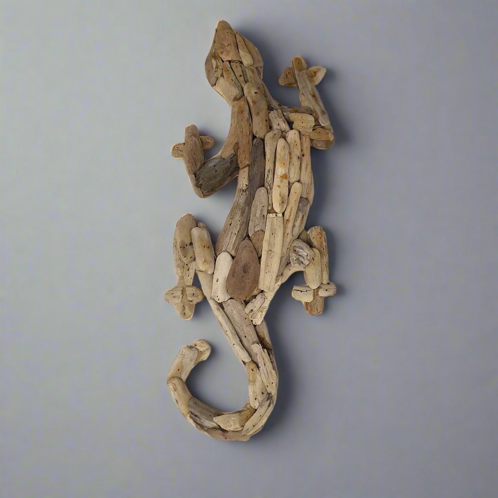 Driftwood Gecko Wall Art Wall Art, Affirmations & Hangings at World Of Decor NZ