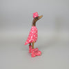 Duck - Pink Dot 30cm SCULPTURE/ORNAMENT & ANIMAL at World Of Decor NZ