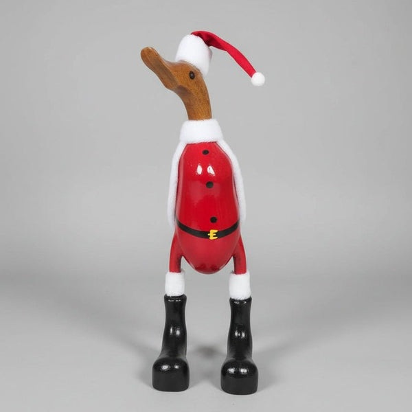 Duck Santa 30cm SCULPTURE/ORNAMENT & ANIMAL at World Of Decor NZ