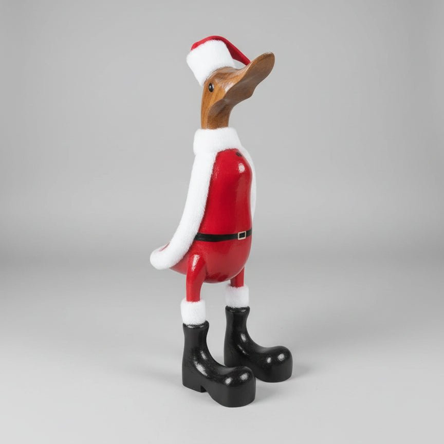 Duck Santa 30cm SCULPTURE/ORNAMENT & ANIMAL at World Of Decor NZ
