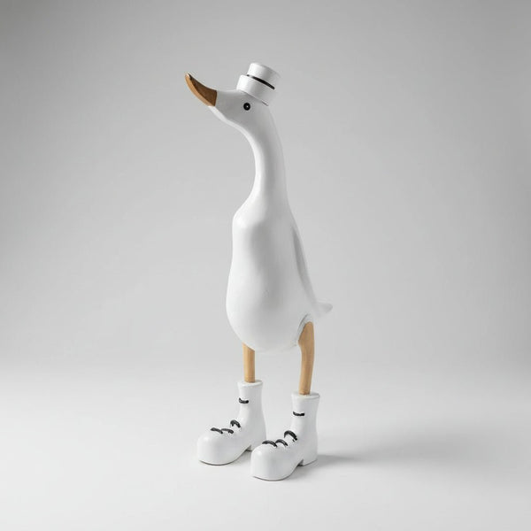Duck - White 35cm SCULPTURE/ORNAMENT & ANIMAL at World Of Decor NZ