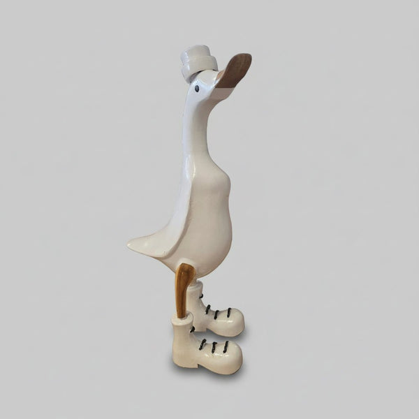 Duck - White 35cm SCULPTURE/ORNAMENT & ANIMAL at World Of Decor NZ