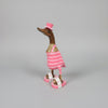 Duck With Jandles Pink Strip SCULPTURE/ORNAMENT & ANIMAL at World Of Decor NZ