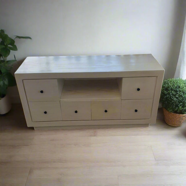 Entertainment Unit 6 Drawer120x40x60cm FURNITURE at World Of Decor NZ