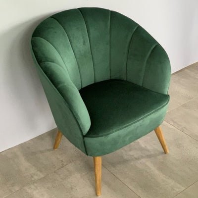 Fabric Green Color Velvet Chair Furniture at World Of Decor NZ