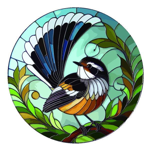 Fantail Stained Glass Hanger WALLHANGING at World Of Decor NZ