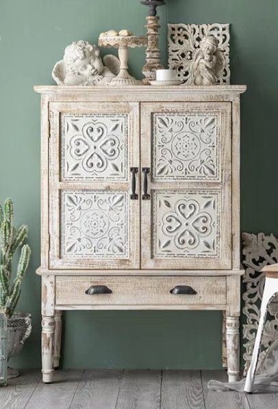 French Farmhouse Cabinet 110cm Furniture at World Of Decor NZ