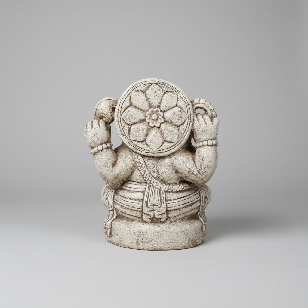 Ganesh Statue Teracotta 37cm - Cream GANESH at World Of Decor NZ