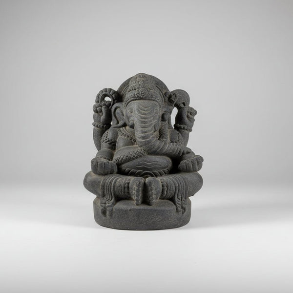Ganesh Statue Teracotta 37cm - Grey GANESH at World Of Decor NZ