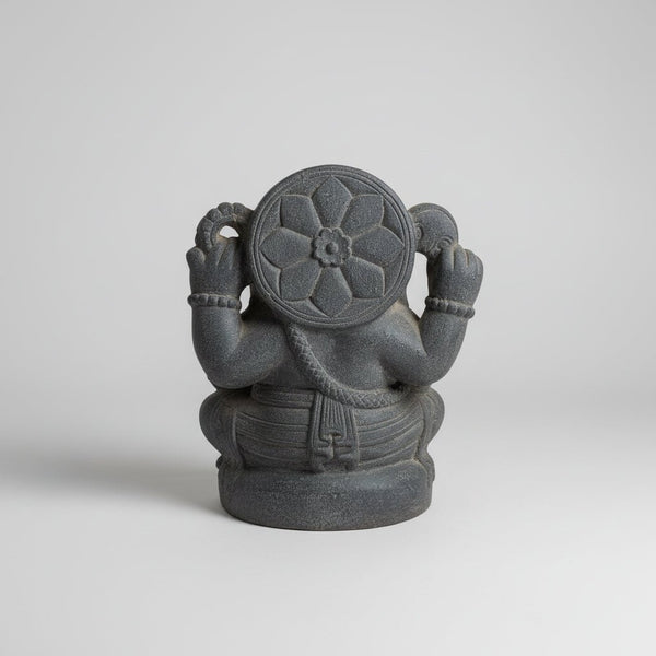 Ganesh Statue Teracotta 37cm - Grey GANESH at World Of Decor NZ
