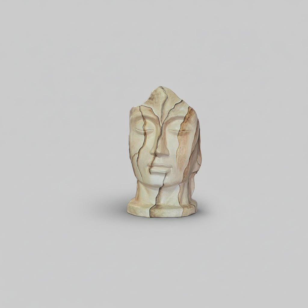 Garden Face Marble Design 65cm - Brown GARDEN & OUTDOOR at World Of Decor NZ