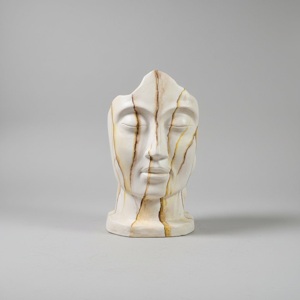 Garden Face Marble Design 65cm - Yellow GARDEN & OUTDOOR at World Of Decor NZ