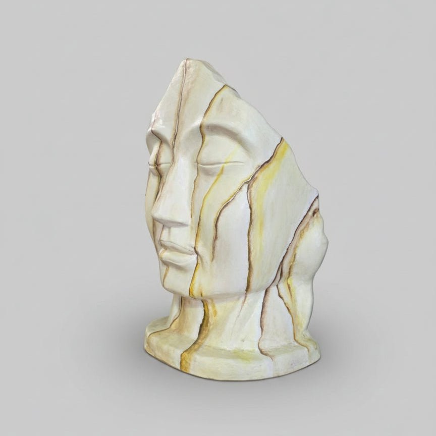 Garden Face Marble Design 65cm - Yellow GARDEN & OUTDOOR at World Of Decor NZ