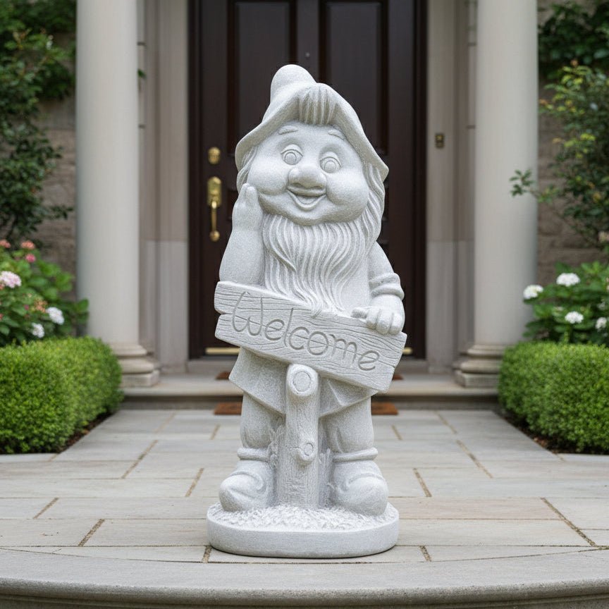 Garden Gnome Welcome GARDEN & OUTDOOR at World Of Decor NZ