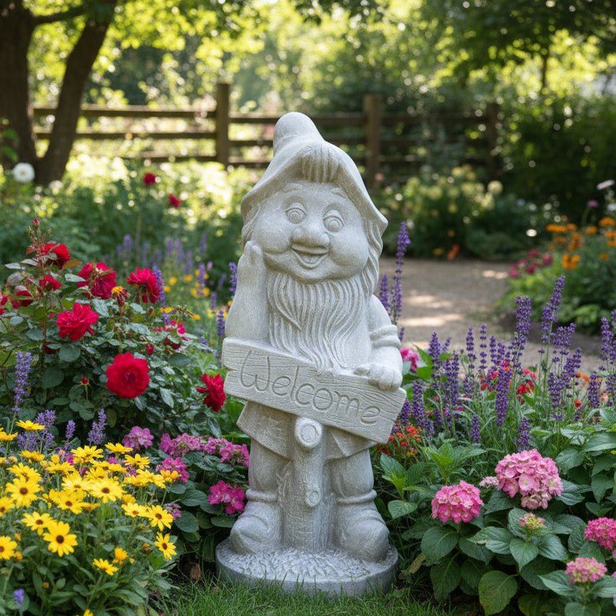 Garden Gnome Welcome GARDEN & OUTDOOR at World Of Decor NZ