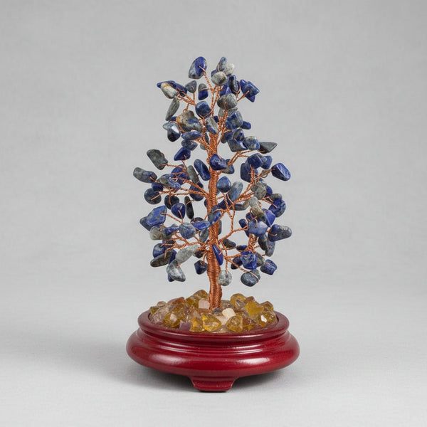 Gemstone Tree Large-Lapis Crystal, Crystal Suncatcher & Gem Tree at World Of Decor NZ