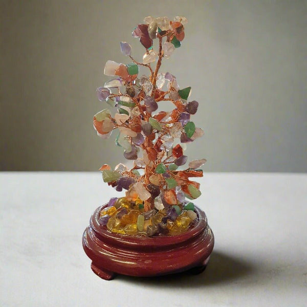 Gemstone Tree Large - Mixed Stone CRYSTAL 1 at World Of Decor NZ