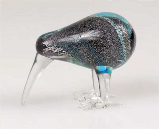 Glass Kiwi 5cm KIWIANA at World Of Decor NZ