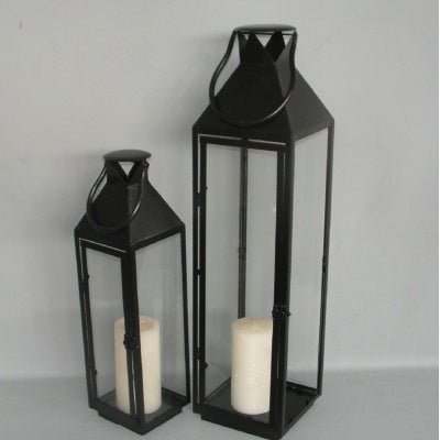 Glass Lantern set of 2 Candle,Tealight & Incense Holders at World Of Decor NZ