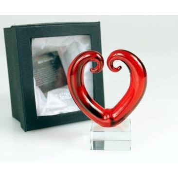 GLASS LOVE HEART KIWIANA at World Of Decor NZ