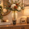 Glass Vase Neutral 16x36cm VASES at World Of Decor NZ