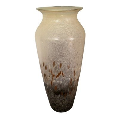 Glass Vase Neutral 16x36cm VASES at World Of Decor NZ