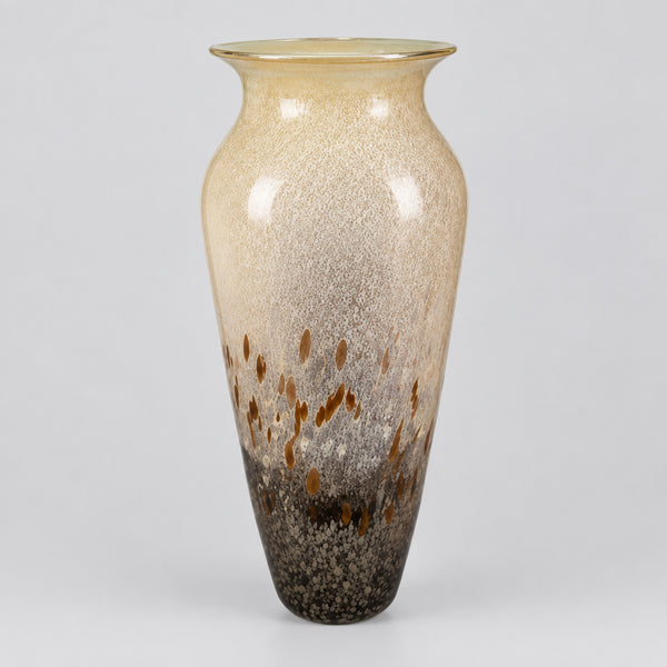Glass Vase Neutral 16x36cm VASES at World Of Decor NZ