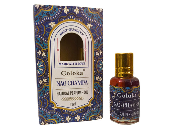 Goloka Nagchampa Natural Perfume Oil 12 ml PERFUME OIL at World Of Decor NZ