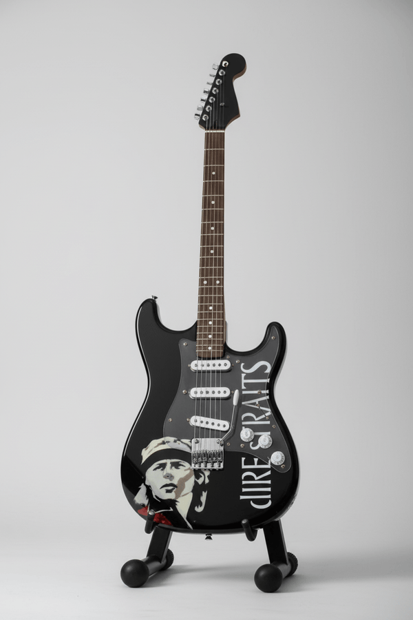 Guitar On Stand - Dire Straits Poly Resin Figurines & Animals at World Of Decor NZ