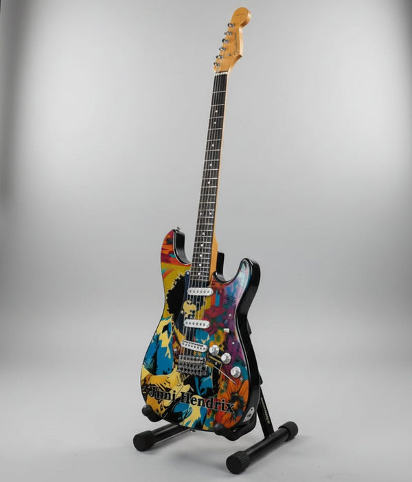 Guitar On Stand-Jimi Hendrix Collectibles/Novelties/Wheels at World Of Decor NZ