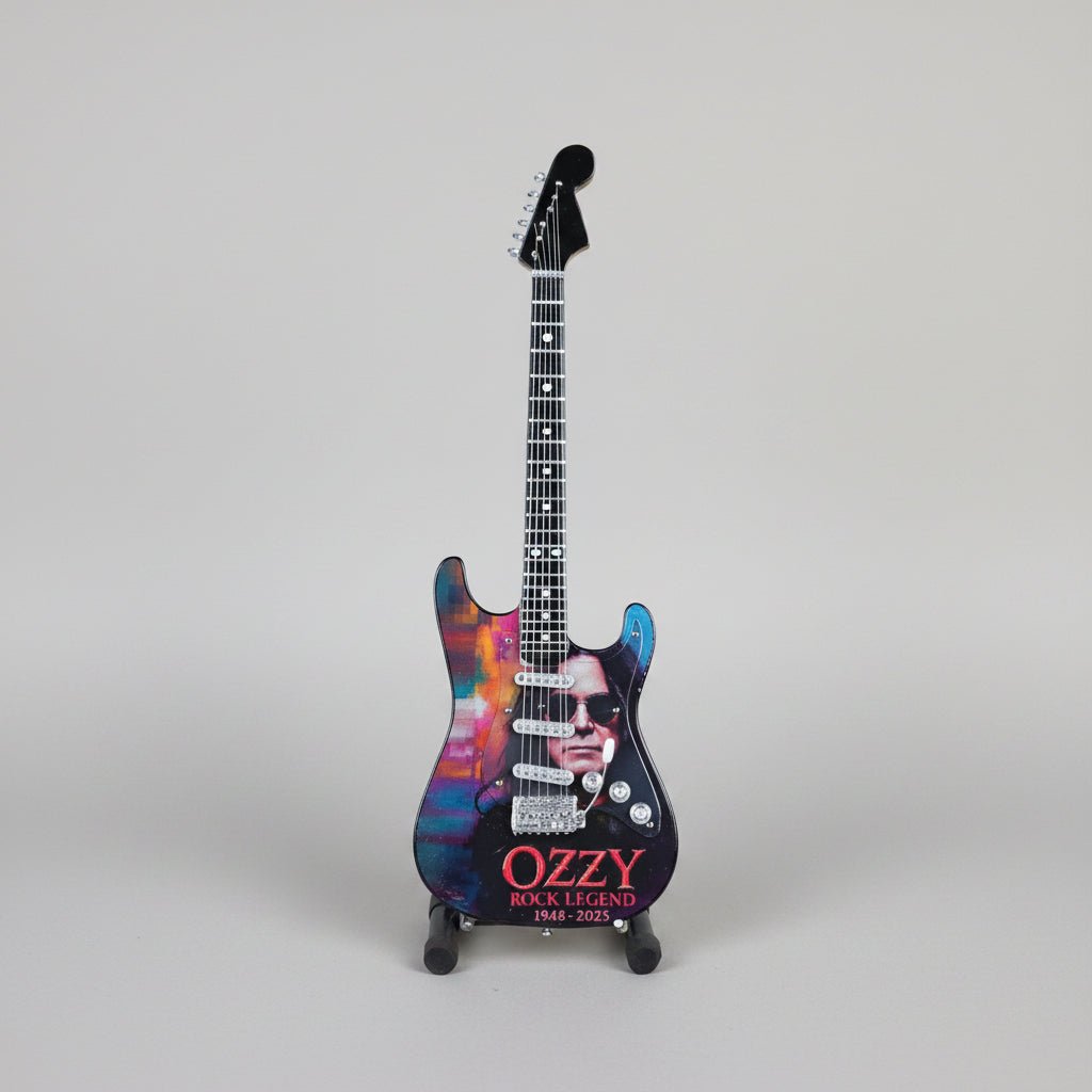 Guitar On Stand-Ozzie Osborne Collectibles/Novelties/Wheels at World Of Decor NZ
