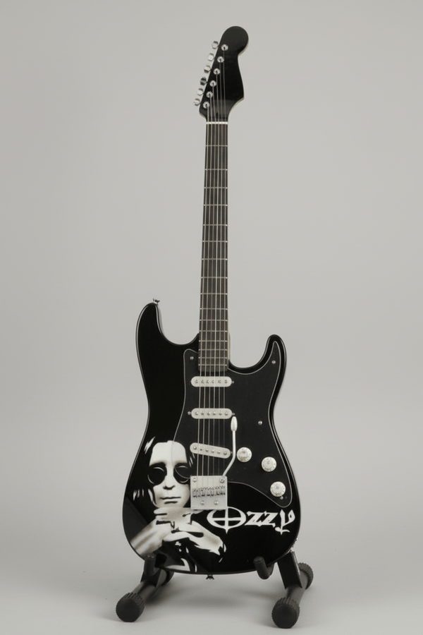 Guitar On Stand - Ozzie Osbourne Collectibles/Novelties/Wheels at World Of Decor NZ