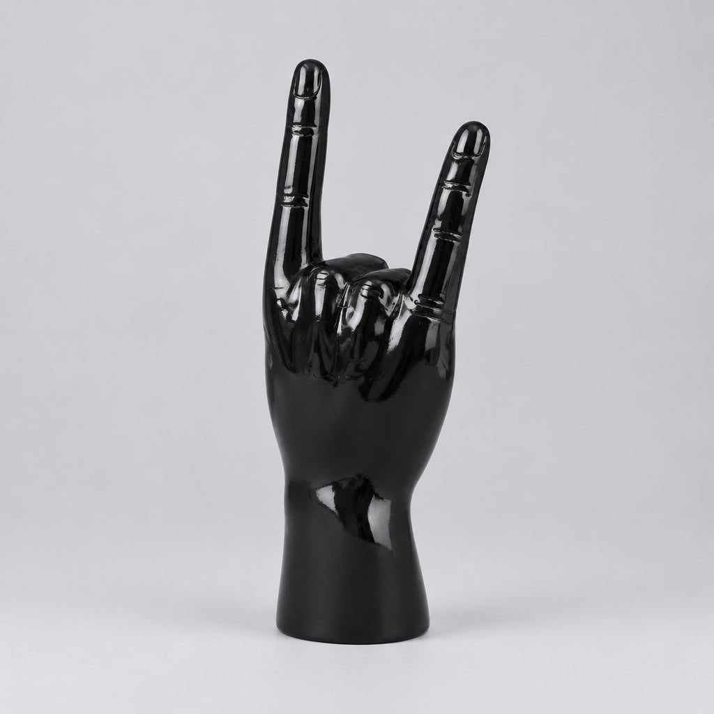 Hang Loose Hand-Black Semi Gross SCULPTURE/ORNAMENT & ANIMAL at World Of Decor NZ