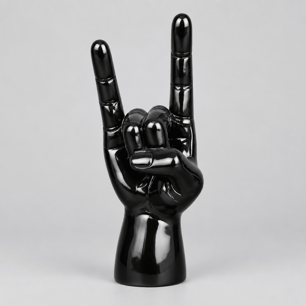 Hang Loose Hand-Black Semi Gross SCULPTURE/ORNAMENT & ANIMAL at World Of Decor NZ
